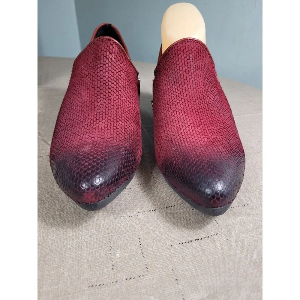 Bussola Women's Size 9 39 Ankle Boots Weyburn Willow Wedges Missouri Wine (869) - Picture 6 of 9